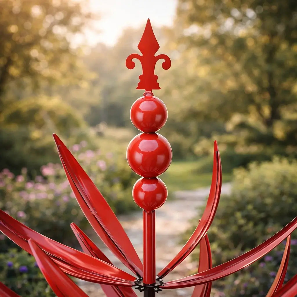 Wind Spinner with Multi-Layered Metal Petal Rotor