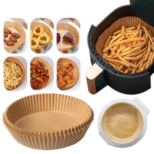Air Fryer Liner Set | Non-Stick Disposable Inserts | Heat-Resistant | Keeps Basket Clean | 50–70 Pack Options