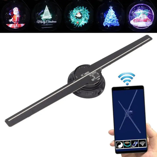 3D Holographic Display Fan | Bright LED Projection | P42 Model with App Control