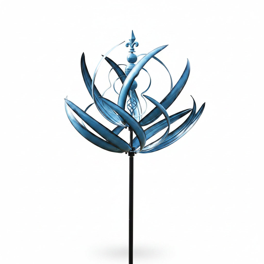 Wind Spinner with Multi-Layered Metal Petal Rotor