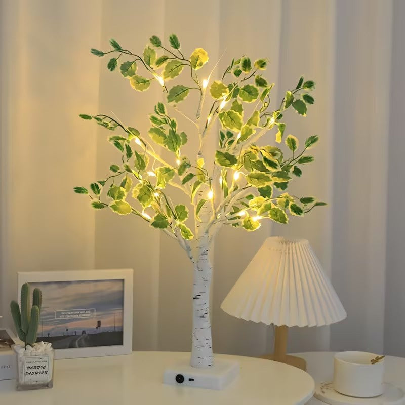 Artificial Birch Tree with LED Lights
