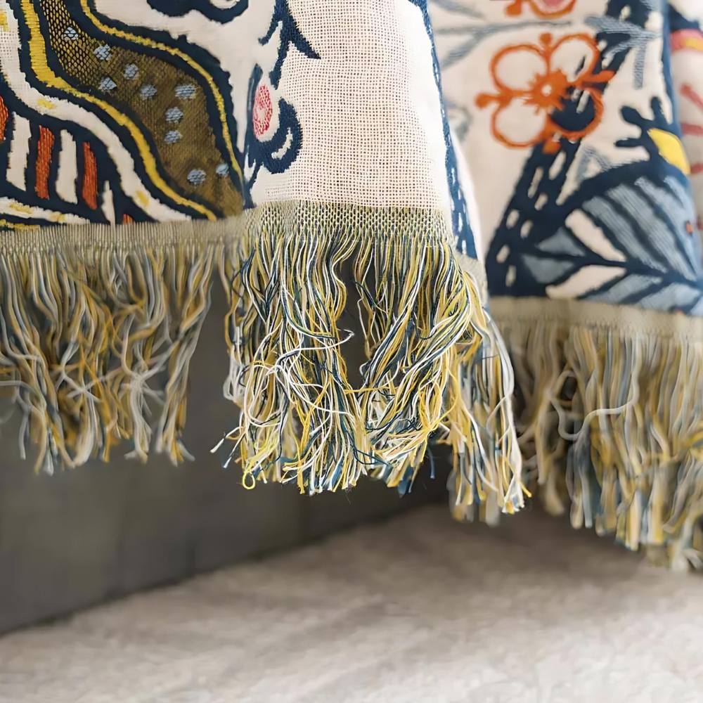 Blanket with Floral Pattern