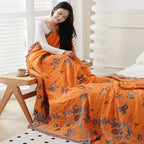 Blanket with Tasseled Edges