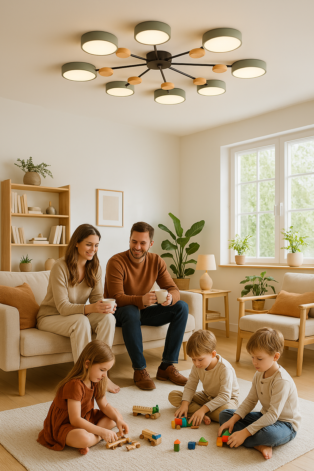 Ceiling Light with Branched Arms