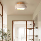 Ceiling Light with Central Stone Panel