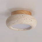 Ceiling Light with Central Stone Panel
