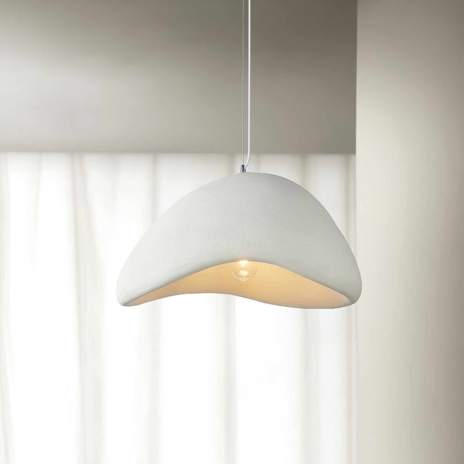 Pendant Light with Fabric Shade