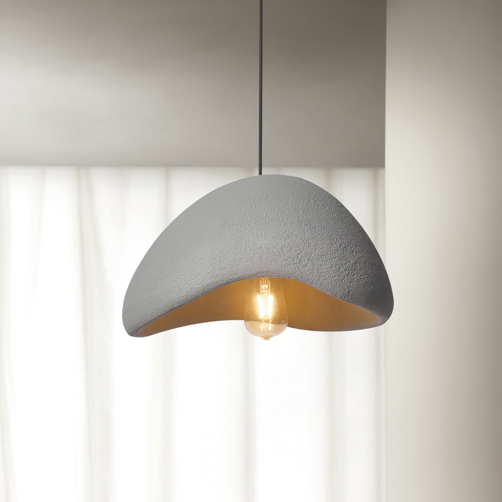 Pendant Light with Fabric Shade