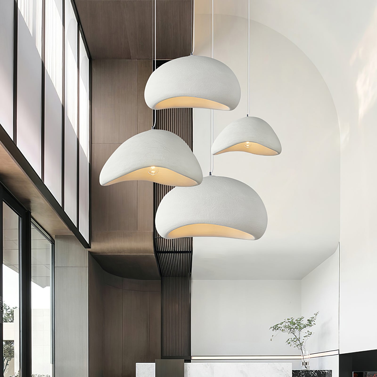 Pendant Light with Fabric Shade
