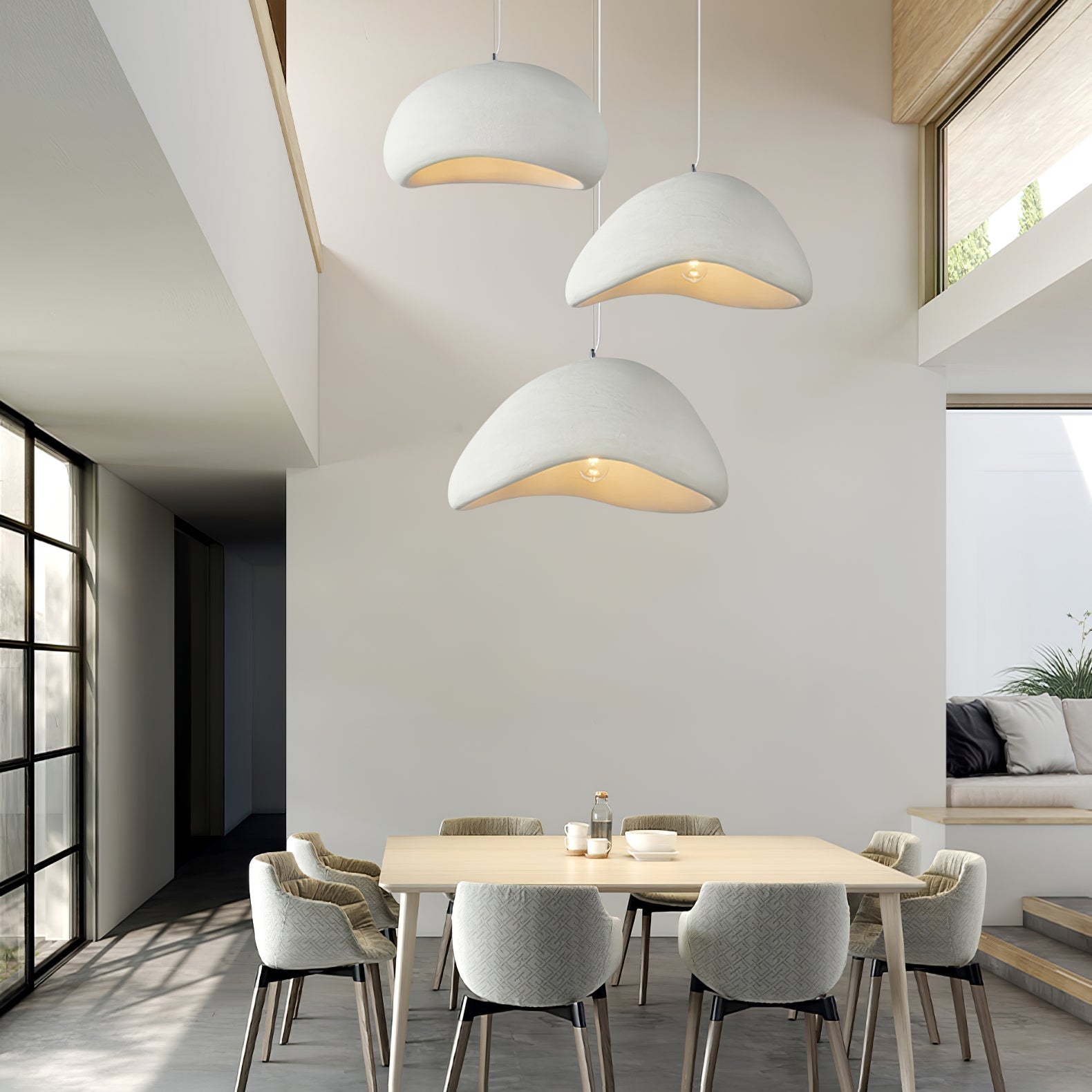Pendant Light with Fabric Shade