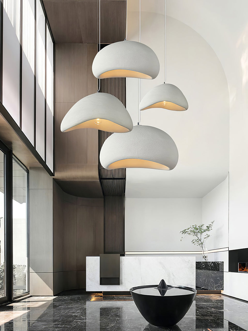 Pendant Light with Fabric Shade