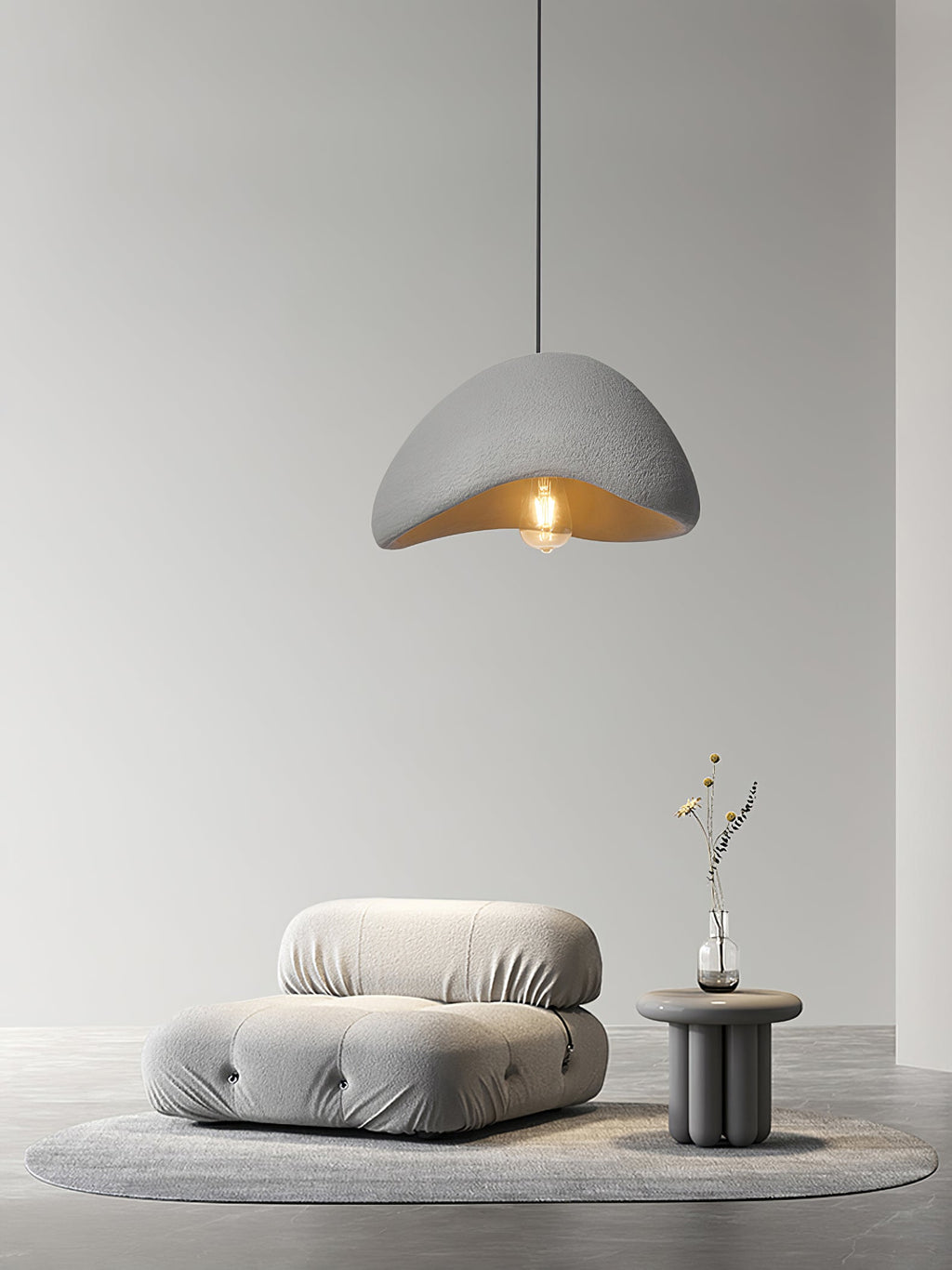 Pendant Light with Fabric Shade