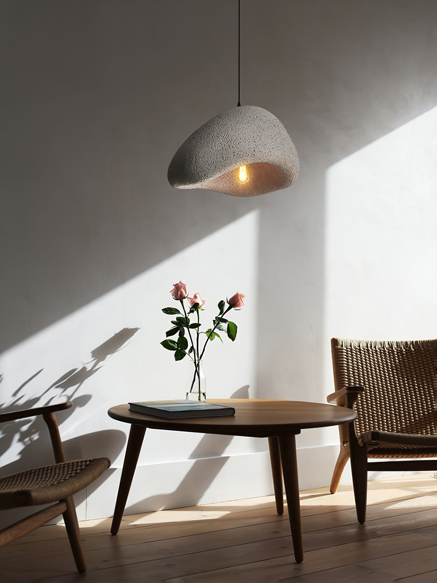 Pendant Light with Fabric Shade