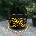 Solar Garden Light with Cut-Out Pattern