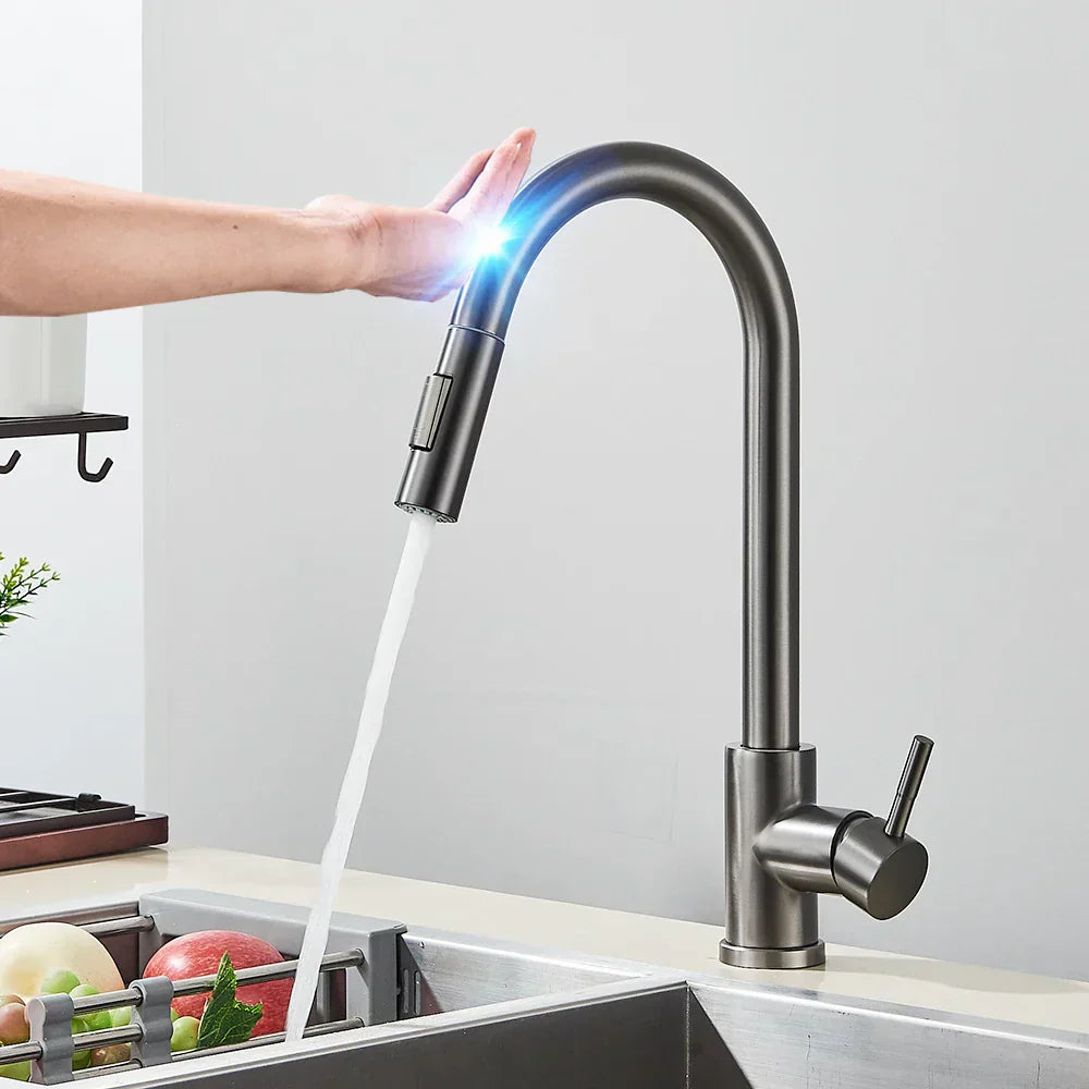 Touch-Activated Kitchen Faucet