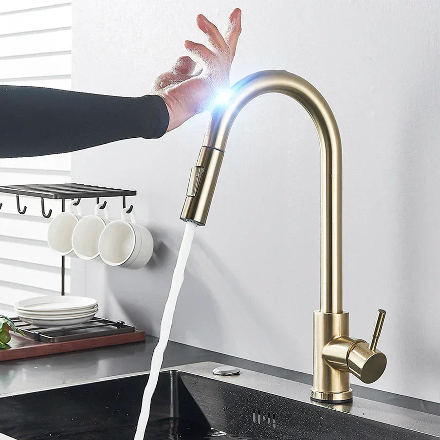 Touch-Activated Kitchen Faucet