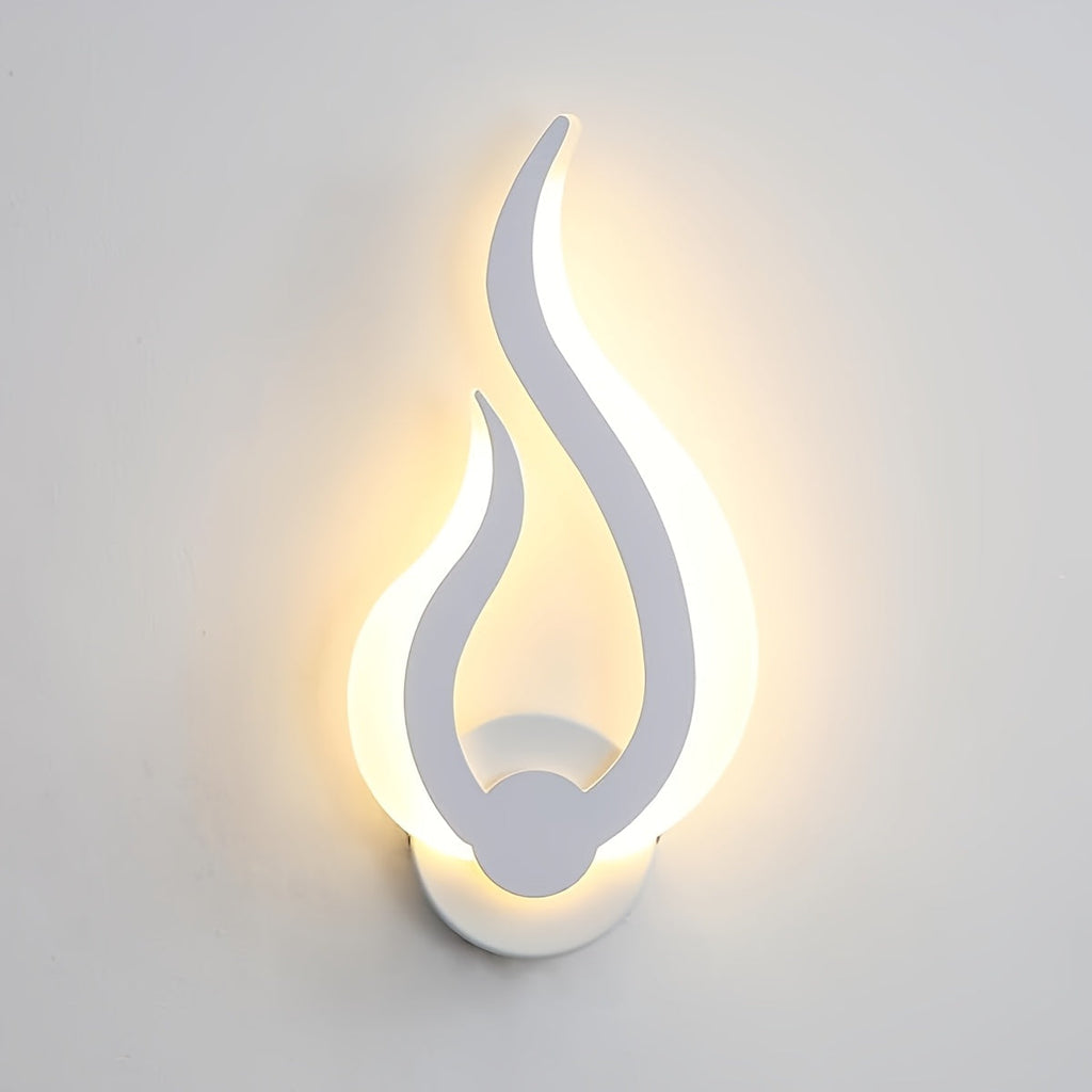 Wall Sconce with Flame-Shaped Design