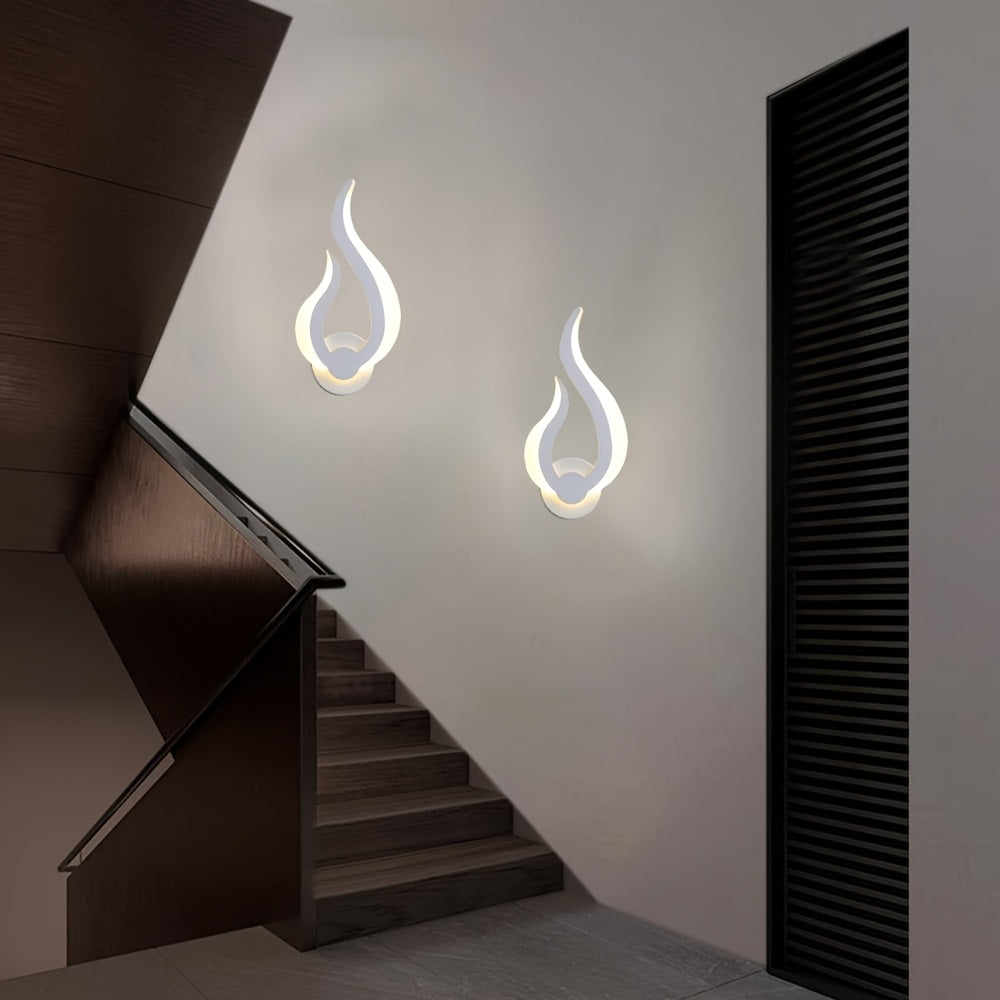 Wall Sconce with Flame-Shaped Design