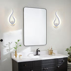 Wall Sconce with Flame-Shaped Design