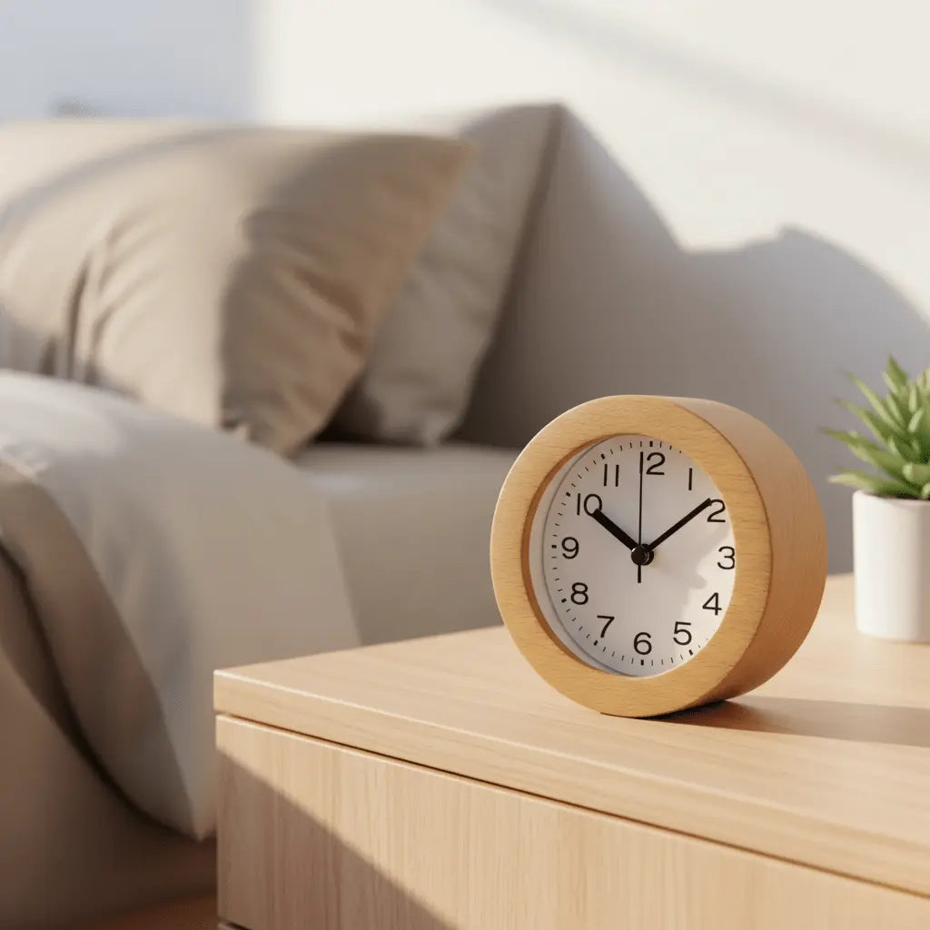 Alarm Clock with Beech Wood Case