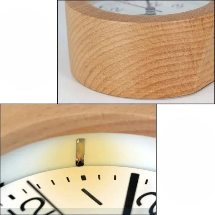 Alarm Clock with Beech Wood Case