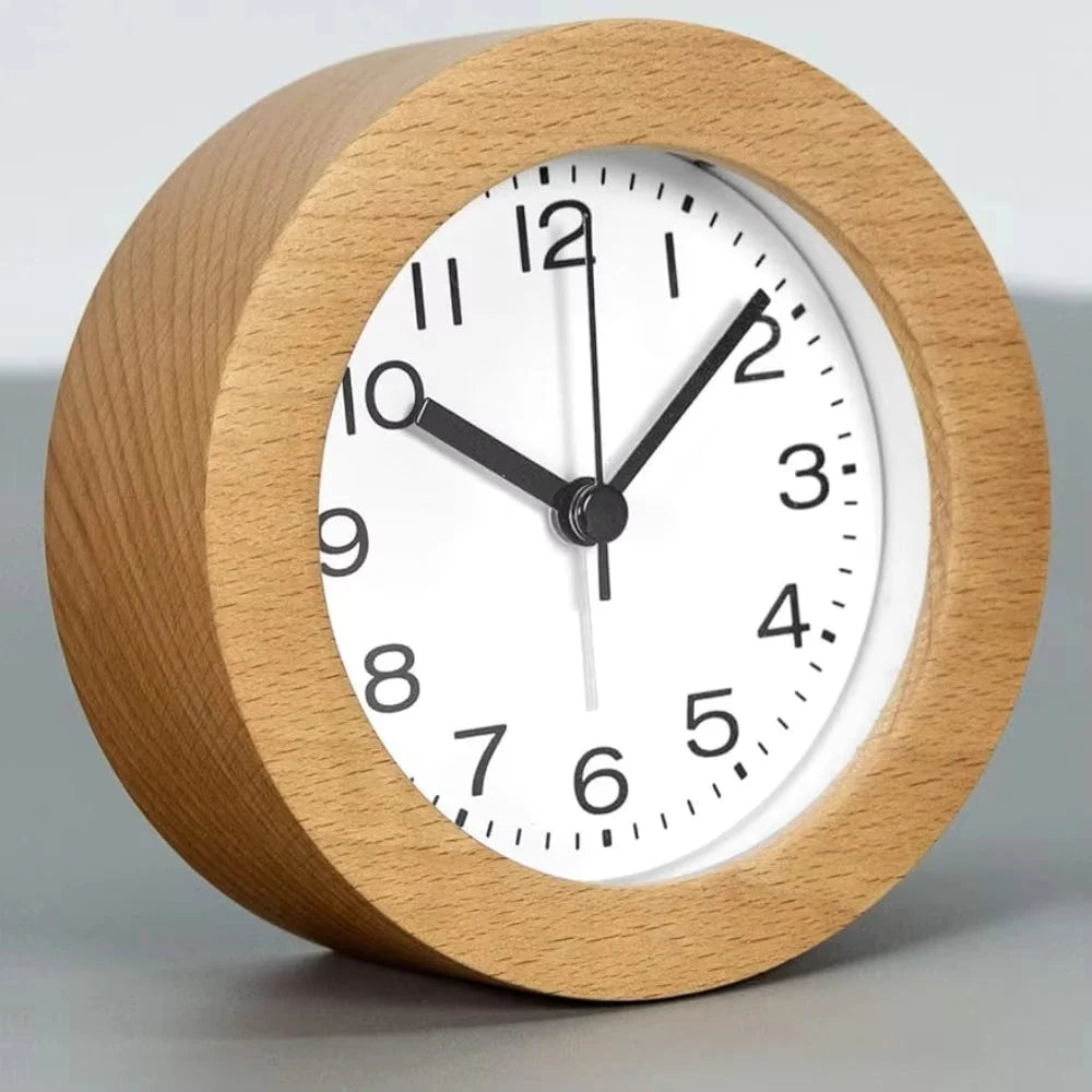 Alarm Clock with Beech Wood Case