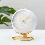 Analog Alarm Clock | Retro Metal & Silent Movement