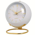 Analog Alarm Clock | Retro Metal & Silent Movement