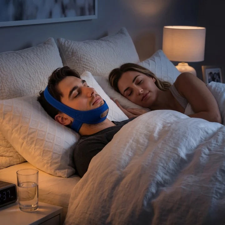 Anti-Snoring Chin Strap | Neoprene & Adjustable Velcro | 54–68 cm