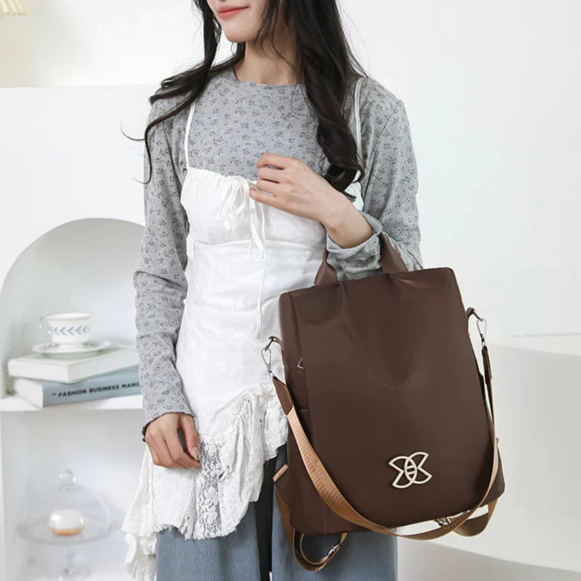 Anti-Theft Backpack | Hidden Back Zipper & Water-Repellent Oxford