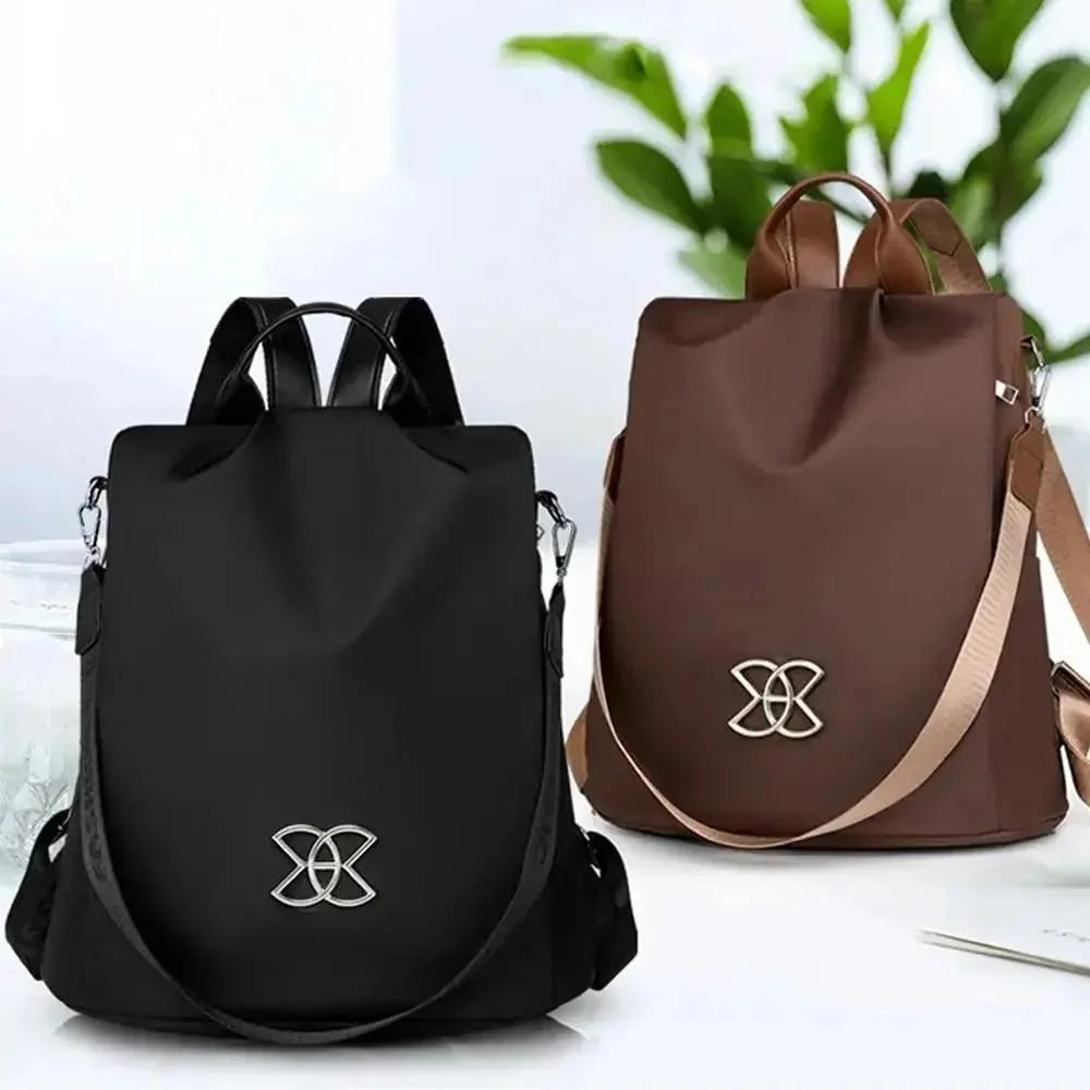 Anti-Theft Backpack | Hidden Back Zipper & Water-Repellent Oxford