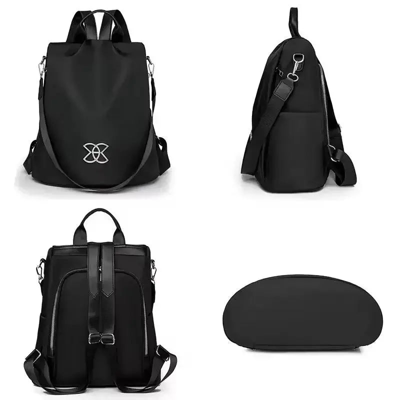 Anti-Theft Backpack | Hidden Back Zipper & Water-Repellent Oxford