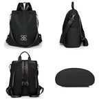 Anti-Theft Backpack | Hidden Back Zipper & Water-Repellent Oxford