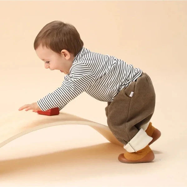 Baby & Toddler Sock Shoes | Non-Slip Sole & Thick Warm Fabric | Sizes 19-27