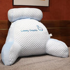 Back Cushion | Ergonomic Triangle & Removable Machine-Washable Cotton Cover | Sizes S & L