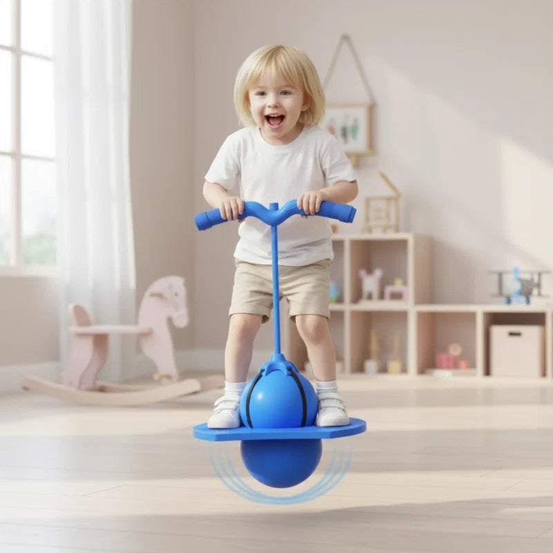 Balance Hopping Ball | Non-Slip Platform & Height-Adjustable Handle | 150 kg Capacity