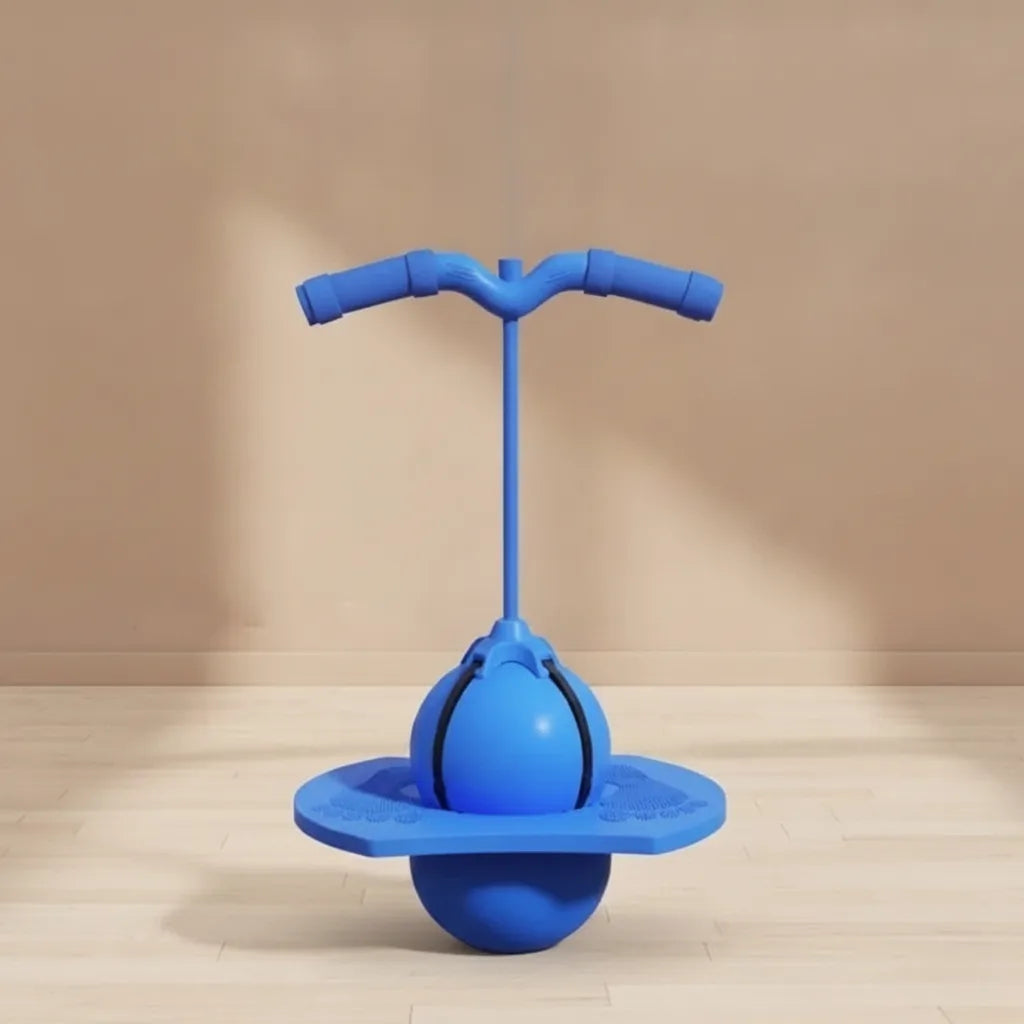 Balance Hopping Ball | Non-Slip Platform & Height-Adjustable Handle | 150 kg Capacity