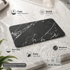 Bath Mat with Diatomaceous Stone Surface