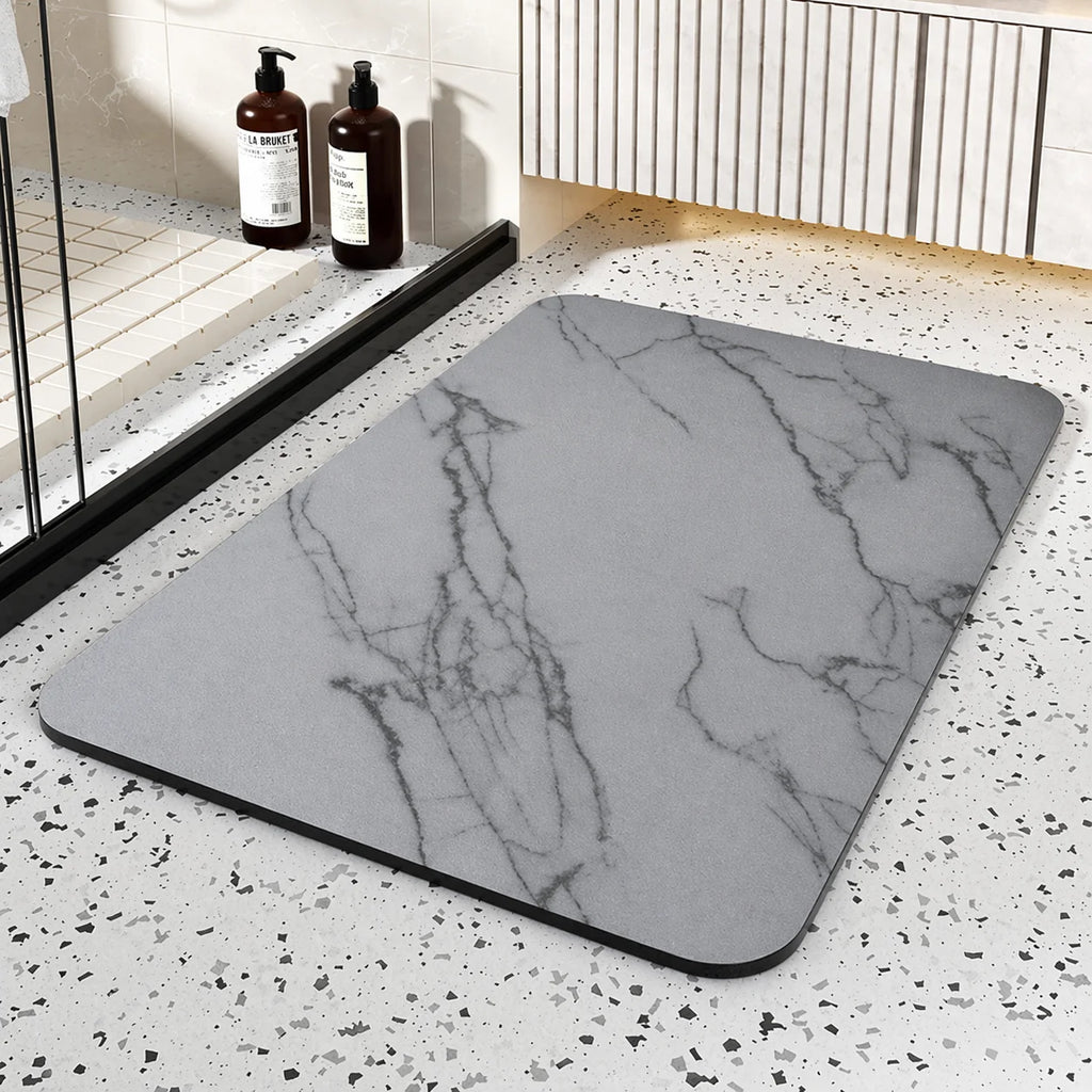 Bath Mat with Diatomaceous Stone Surface