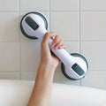 Bathroom Grab Bar | No-Drill Suction & Locking | Non-Slip Grip