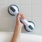Bathroom Grab Bar | No-Drill Suction & Locking | Non-Slip Grip