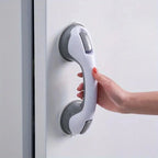 Bathroom Grab Bar | No-Drill Suction & Locking | Non-Slip Grip