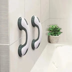 Bathroom Grab Bar | No-Drill Suction & Locking | Non-Slip Grip