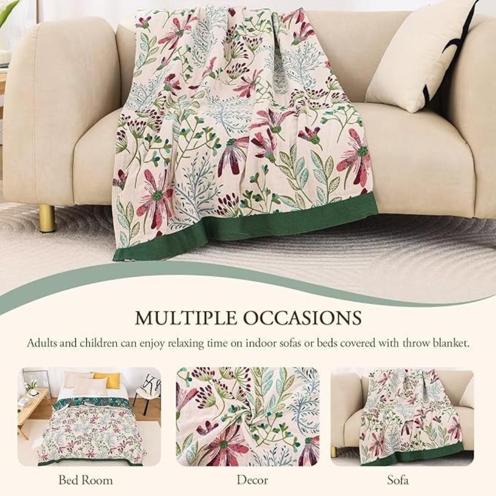Blanket | Organic Cotton 4-Layer Gauze | Soft & Skin-Friendly