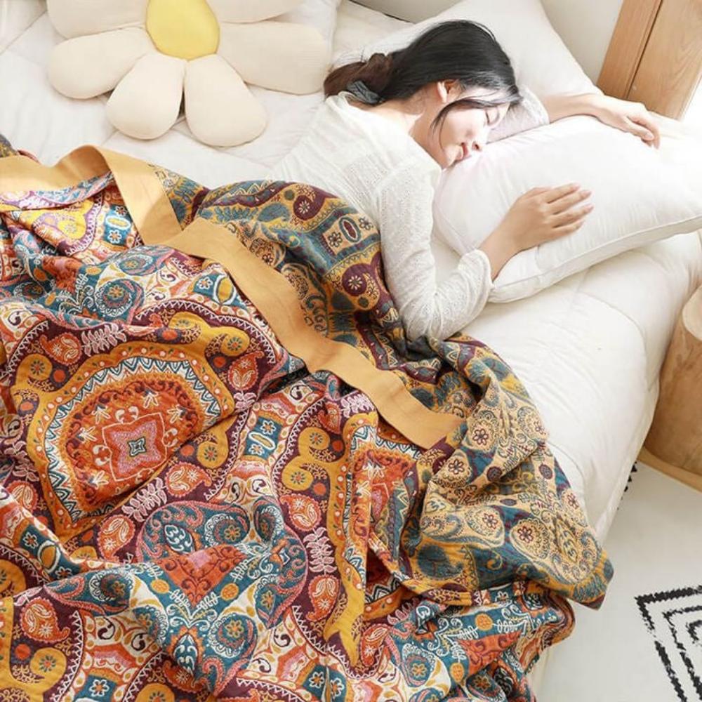 Blanket | Reversible Cooling & Moisture-Wicking Cotton