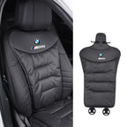 Car Seat Cushion | Contoured Lumbar Support & Detachable Washable Cover
