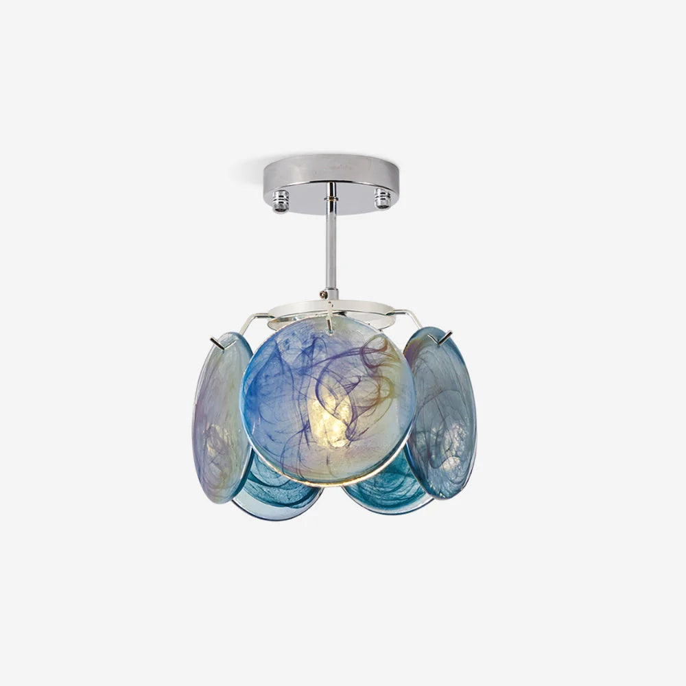 Ceiling Light | Metal & Glass, Damp-Rated | 23 cm Diameter
