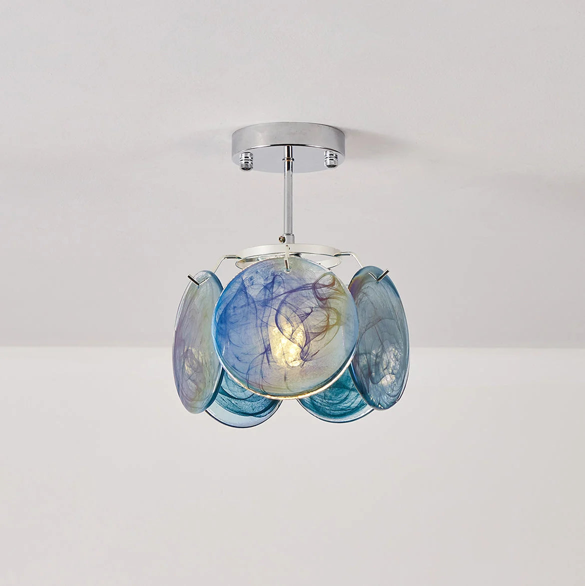 Ceiling Light | Metal & Glass, Damp-Rated | 23 cm Diameter