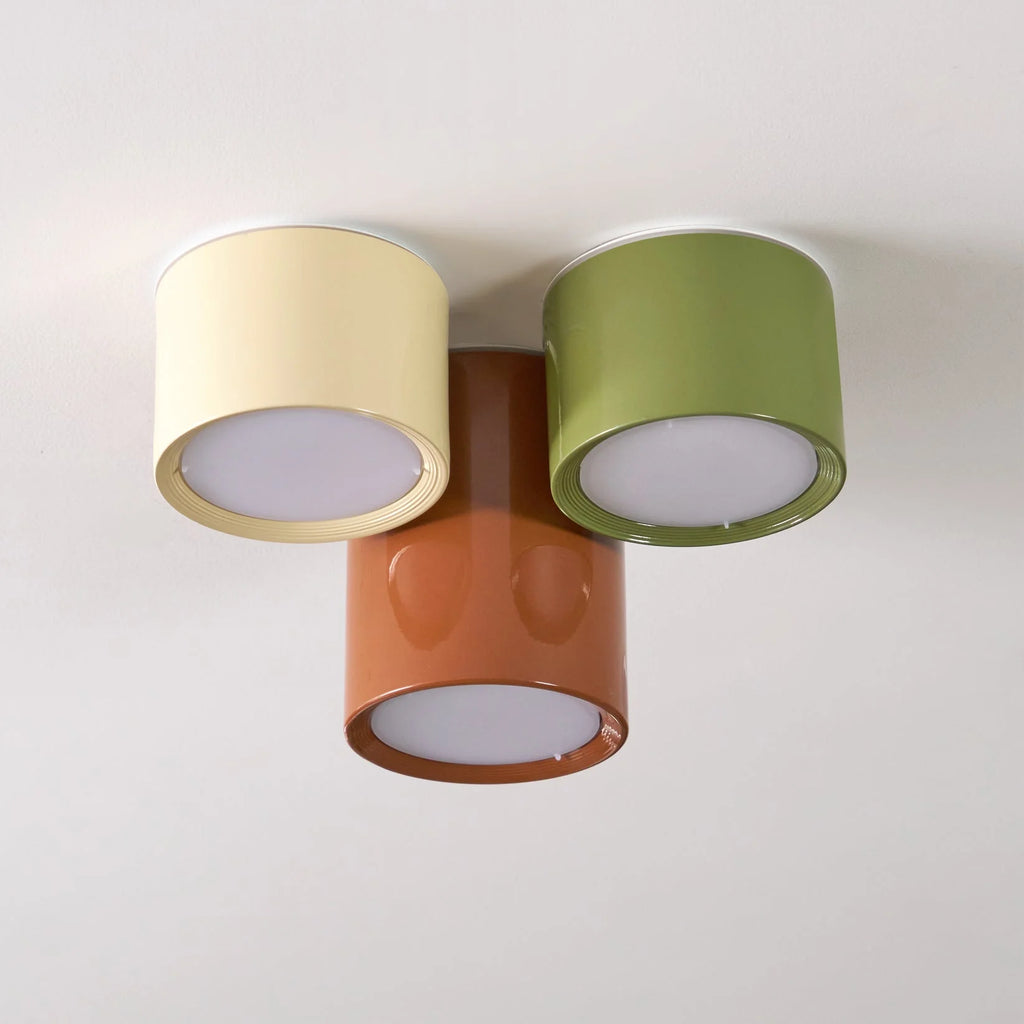 Ceiling Light | Minimal Cylindrical Design & Integrated LED | Flush Mount