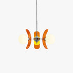 Chandelier | Floral Petal Design, Metal & Glass